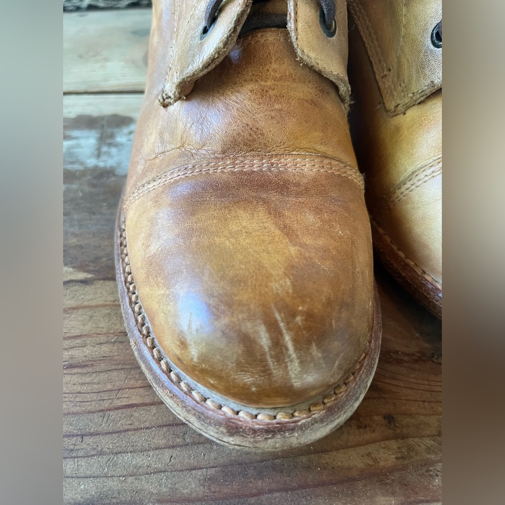 Bedstu Boot Lace Up Tan Rustic Size 11 - image 7